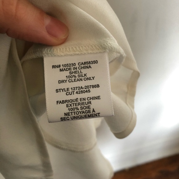 NWT Joie silk camisole/tank, small, blue/white - Picture 6 of 6